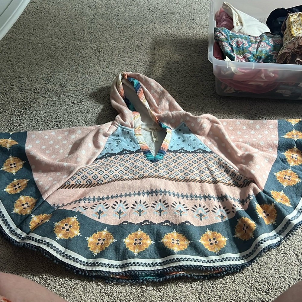 Matilda jane terry cloth poncho size 6